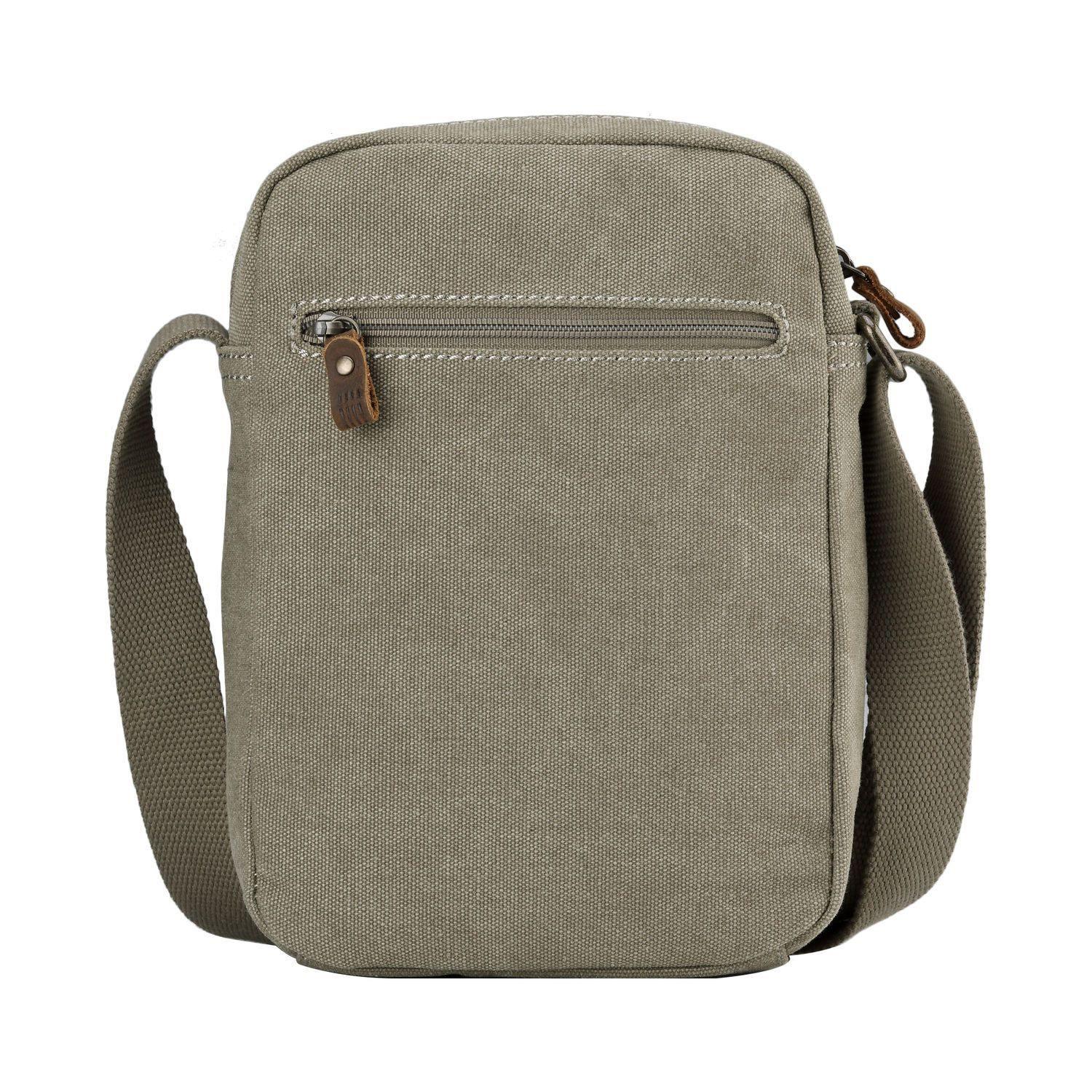 TRP0370 Troop London Classic Canvas Crossbody Bag for Men & Women - Stylish & Durable Everyday Shoulder Bag for Work, Travel & Casual Outings