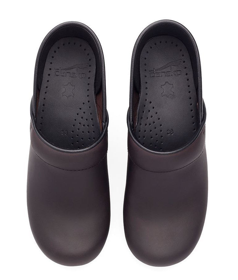 Dansko Professional Oiled Leather Clogs for Women - Slip Resistant Work Shoes for Nurses, Chefs & Healthcare Workers - Comfortable Support for All-Day Wear in Hospitals & Kitchens