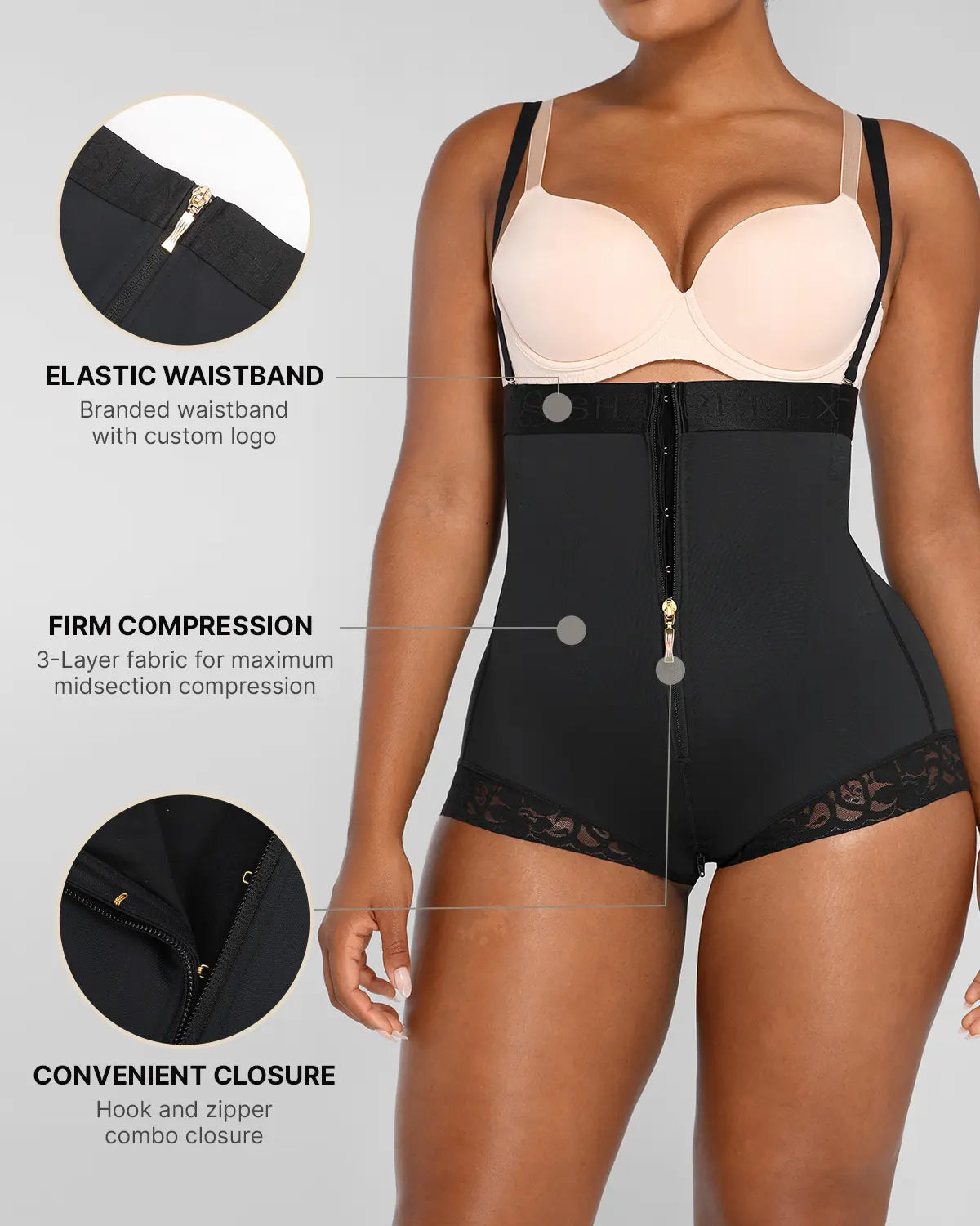 AirSlim® Butt Lifting Open Bust Panty - Shapewear for Women, Seamless Tummy Control Underwear - Perfect for Body Shaping, Special Occasions & Everyday Wear