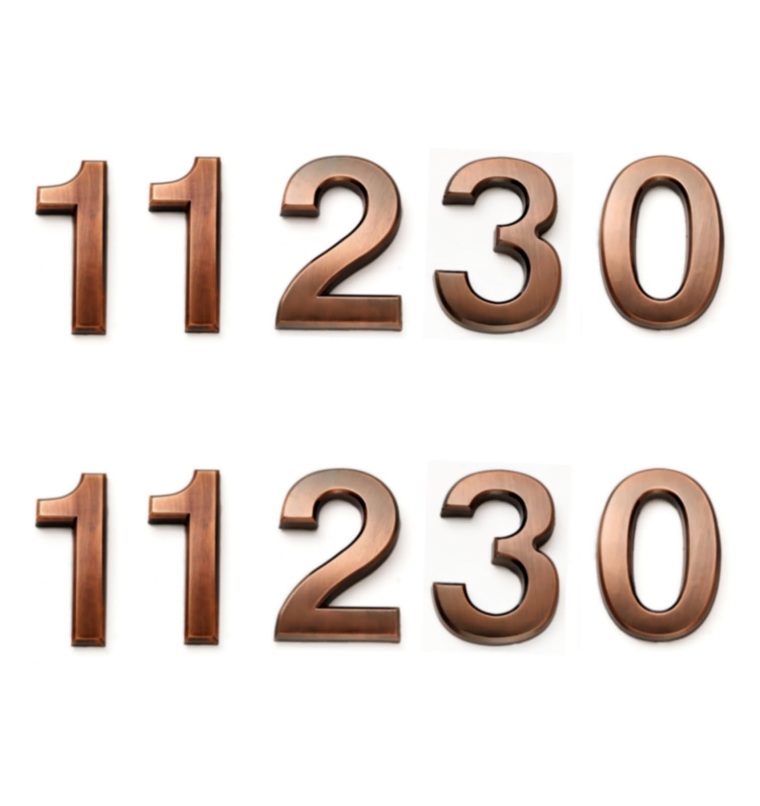 2 Inch Black Metal Door Address Numbers - 4 Pcs (1s), 2 Pcs (0s, 2s, 3s) - House, Apartment, Office, Hotel & Mailbox Numbers - Weatherproof for Outdoor Use - Perfect for Front Door, Porch, Fence & Mailbox Decoration