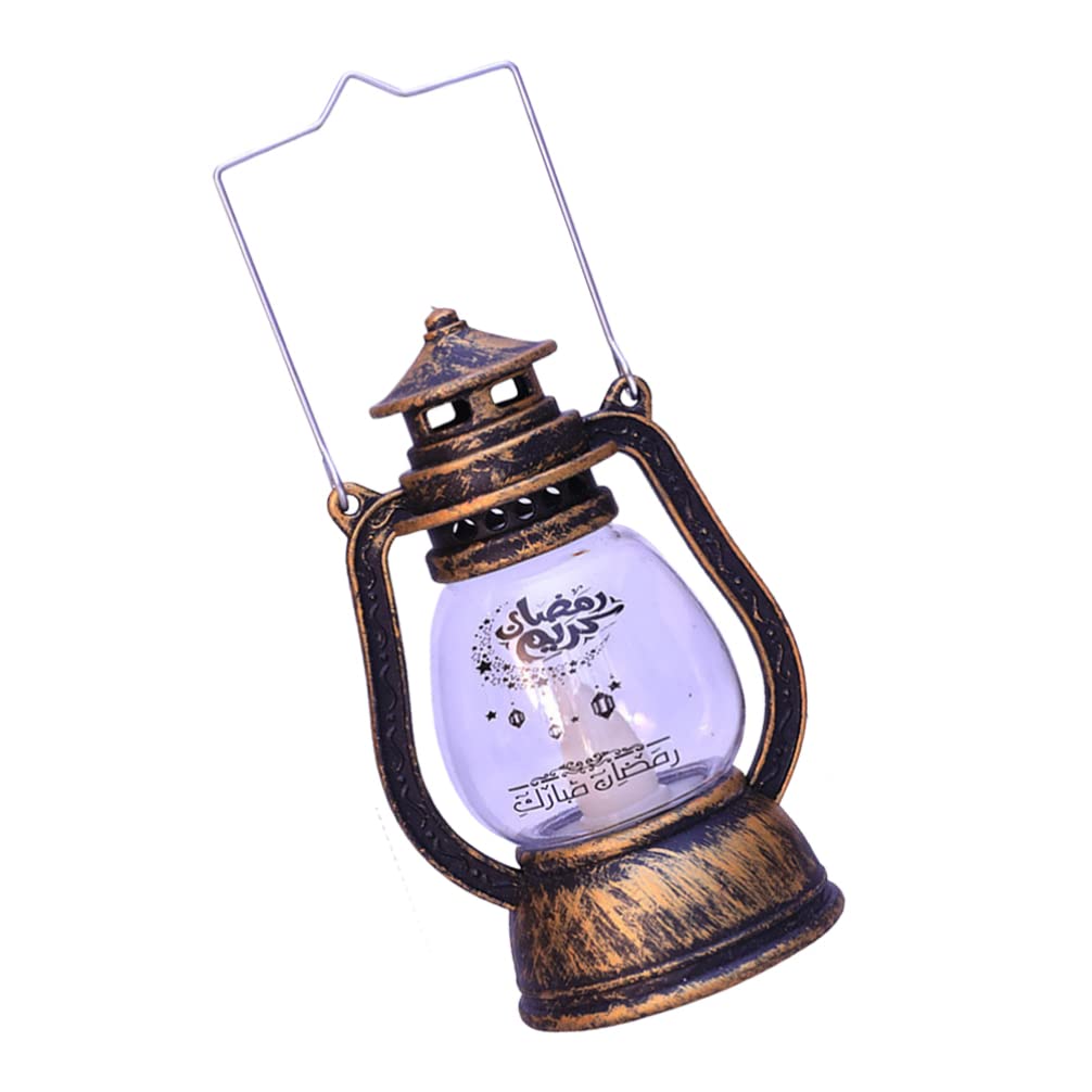 Eid Mubarak LED Lantern Lights - Battery Operated Flameless Islamic Ramadan Decor with Hanging Night Lights for Home, Party & Tea Light Candle Replacement | Perfect for Muslim Celebrations, Indoor/Outdoor Decor & Festive Atmosphere
