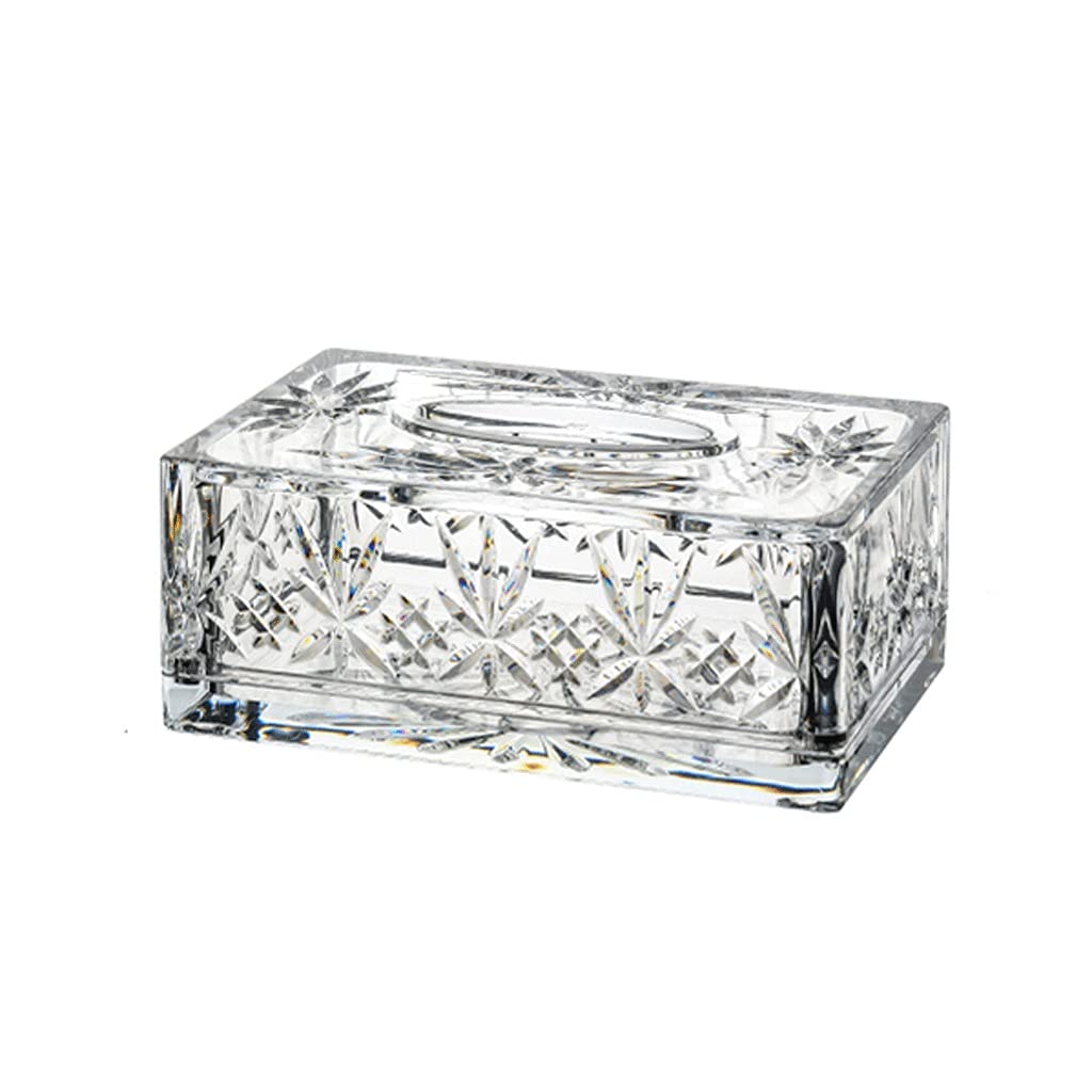 TOMYEUS Clear Square Tissue Box Holder - Stylish Transparent Tissue Storage for Home, Living Room, Bedroom & Office Desk Decor | Perfect for Modern Spaces & Gift Giving