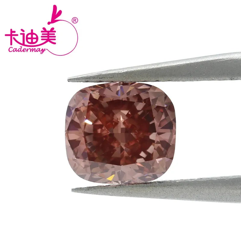 2.196CT CVD Lab Grown Diamond Loose Stone - VS1 Clarity, Cushion Cut, Fancy Brownish Color for Jewelry Making | Engagement Rings, Necklaces & Custom Designs