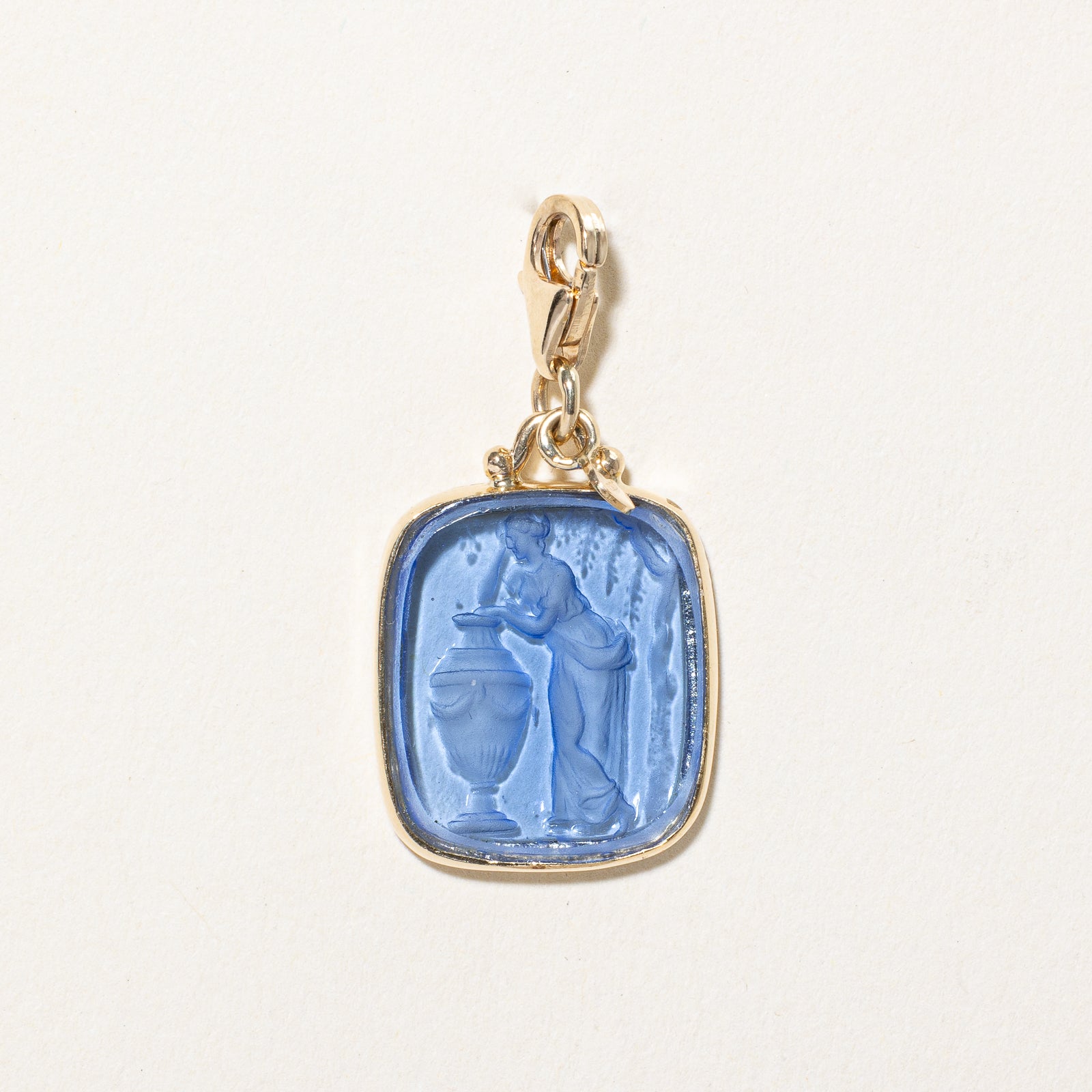 Authentic Italian Hallmarked Venetian Glass Intaglio Pendant - 9.00ct Genuine Murano Jewelry for Women | Elegant Necklace for Special Occasions, Weddings & Gift Giving