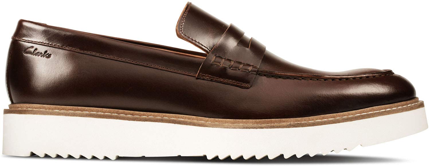Clarks Craftmaster Ernest Free Penny Loafers for Men - Comfortable & Stylish Slip-On Dress Shoes for Business, Office & Casual Wear
