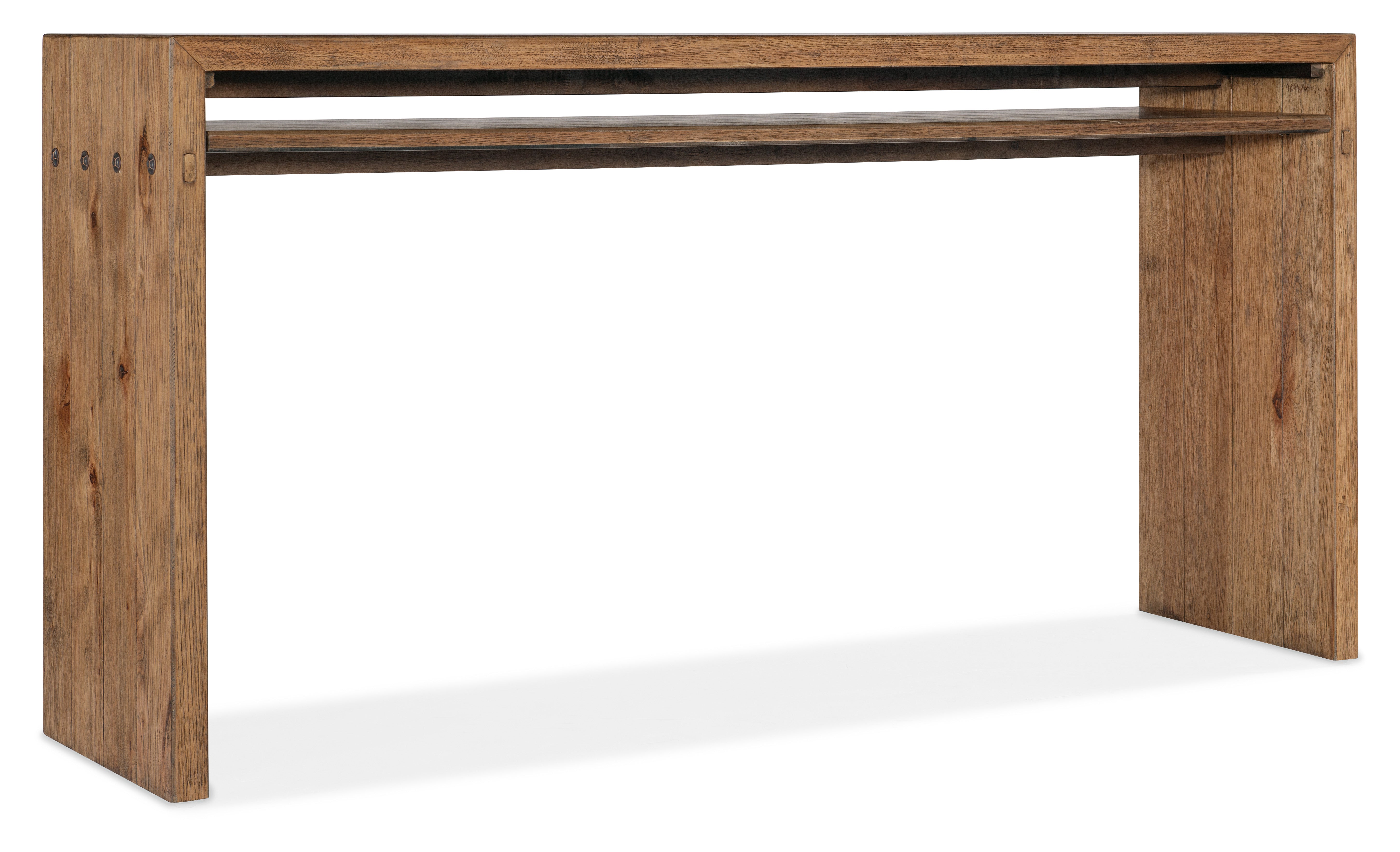 Big Sky Console Table - Modern Entryway Sofa Table for Hallway & Living Room - Rustic Wooden Entry Table with Storage Shelf for Home Decor