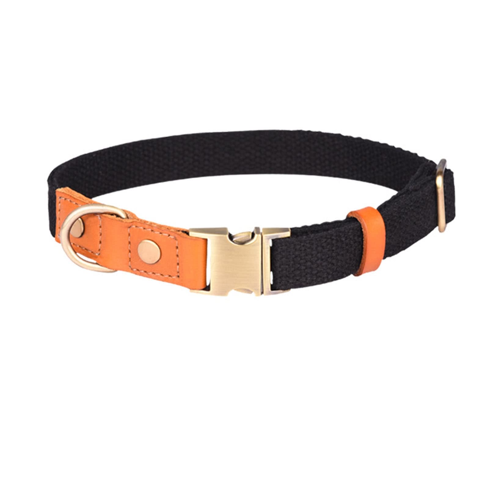 Kasituny Premium Dog Collar - Durable Polyester & Cowhide Stitching, Adjustable Pet Necklace for Small Medium Large Dogs - Perfect Birthday Gift for Dogs, Ideal for Walks, Training & Special Occasions