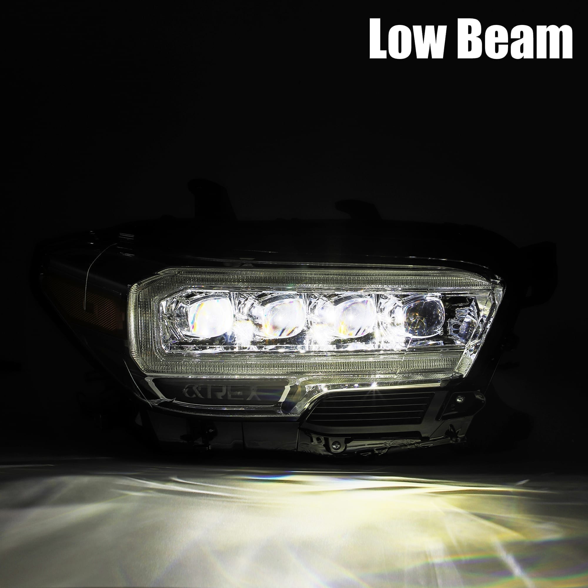 16 23 Toyota Tacoma NOVA Series LED Projector Headlights - Chrome Housing - High Performance Lighting for Night Driving & Off-Road Adventures