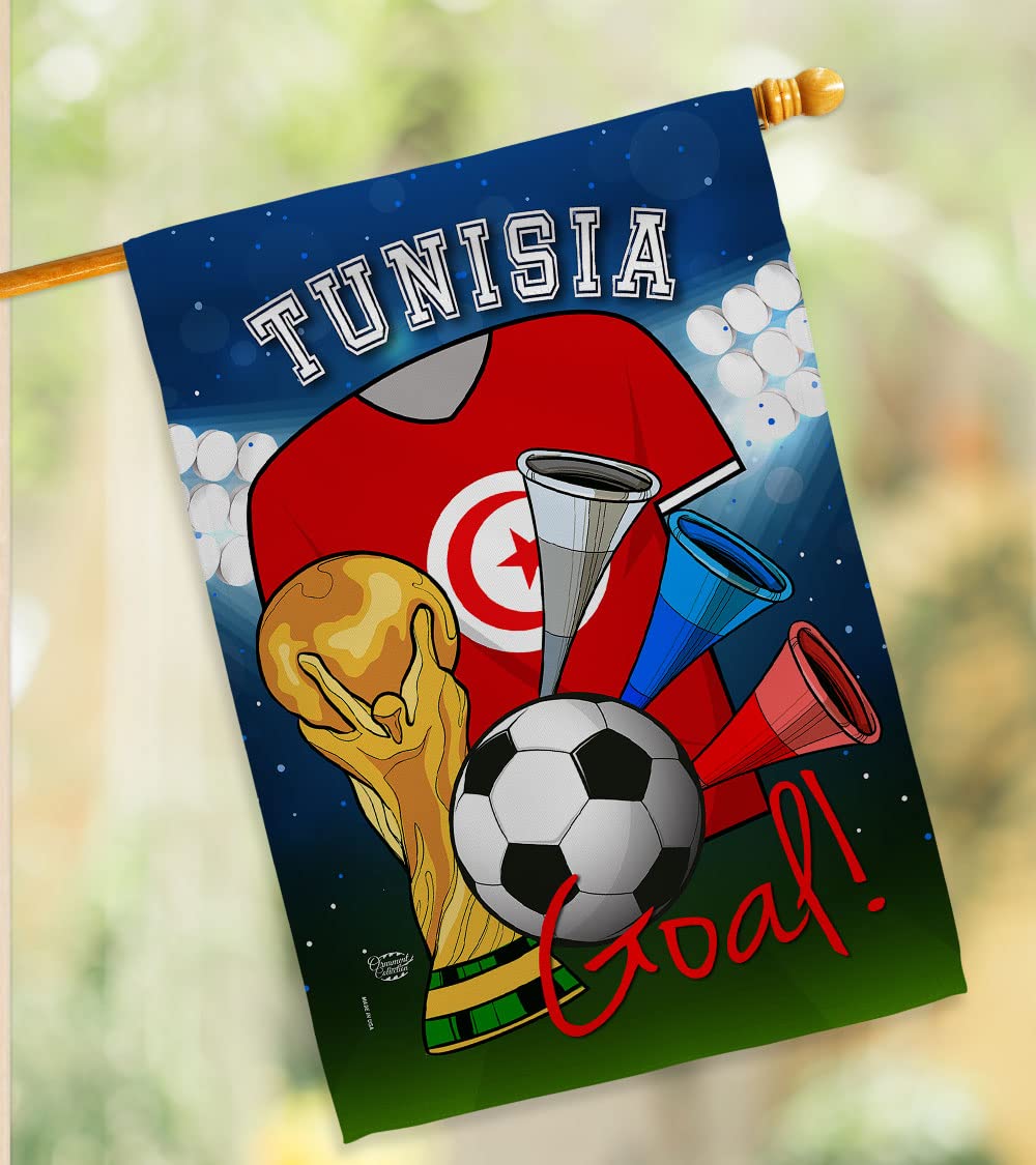 Tunisia World Cup Flag - Outdoor & Indoor Decor for Soccer Fans