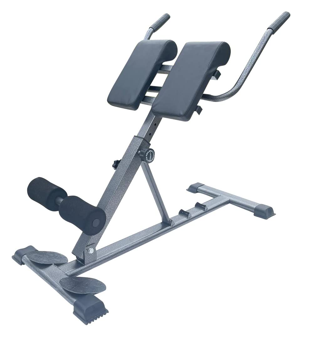 X Factor Hyperextension Roman Chair - Adjustable Hyper Bench for Core Strength Training, Ab Workouts & Back Exercises | Multi-Functional Home Gym Equipment with Dip Station & Foldable Design | Perfect for Home Workouts, CrossFit & Strength Training