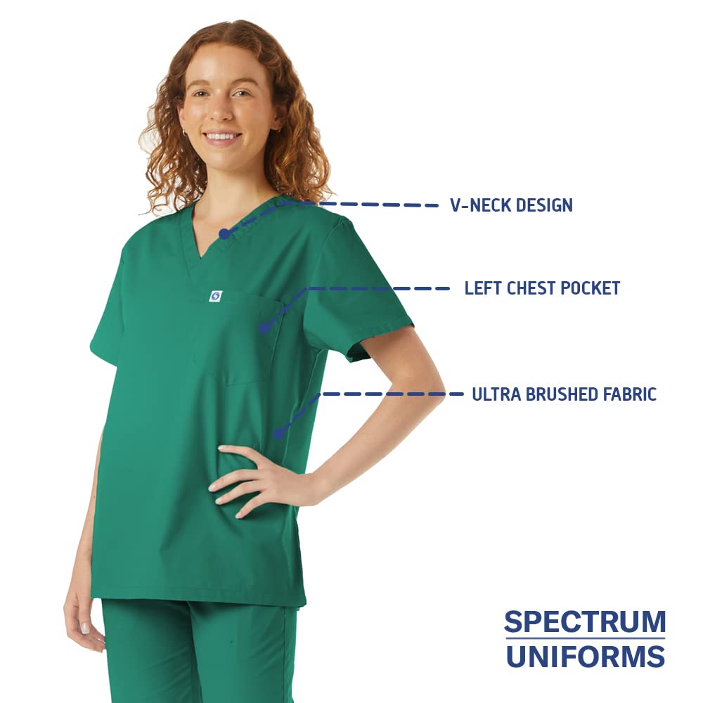 Unisex V-Neck Scrub Top for Doctors & Nurses - Comfortable Medical Workwear for Hospital, Lab & Yoga | Perfect for Healthcare Professionals & Clinical Settings