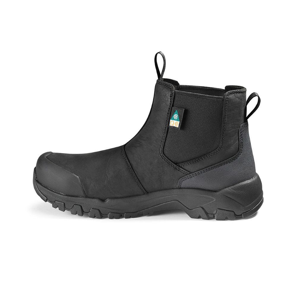 Kodiak Quest Bound Men's 6 Inch Chelsea Composite Toe Work Boots - Waterproof, Slip Resistant, Safety Shoes for Construction & Outdoor Work (Black, KD0A4THNBLK) | Perfect for Job Sites, Hiking & Heavy Duty Use