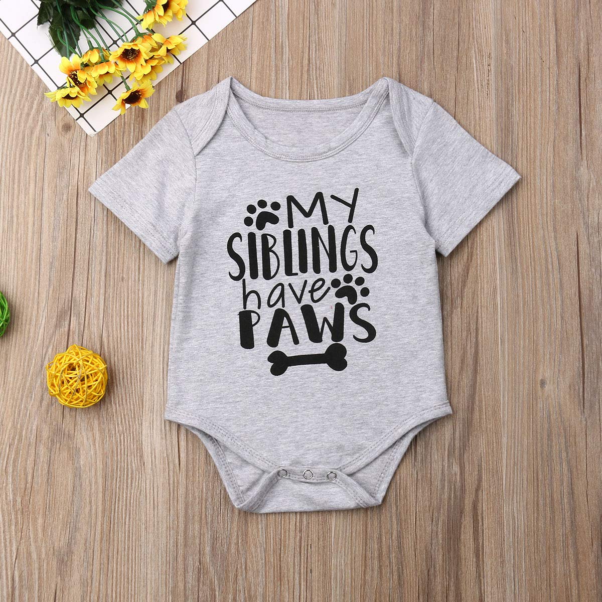 Newborn Baby Boy 'Love My Momma' Short Sleeve Bodysuit Romper - Soft Summer One-Piece Outfit for 0-3 Months | Perfect for Family Photos, Playdates & Special Occasions