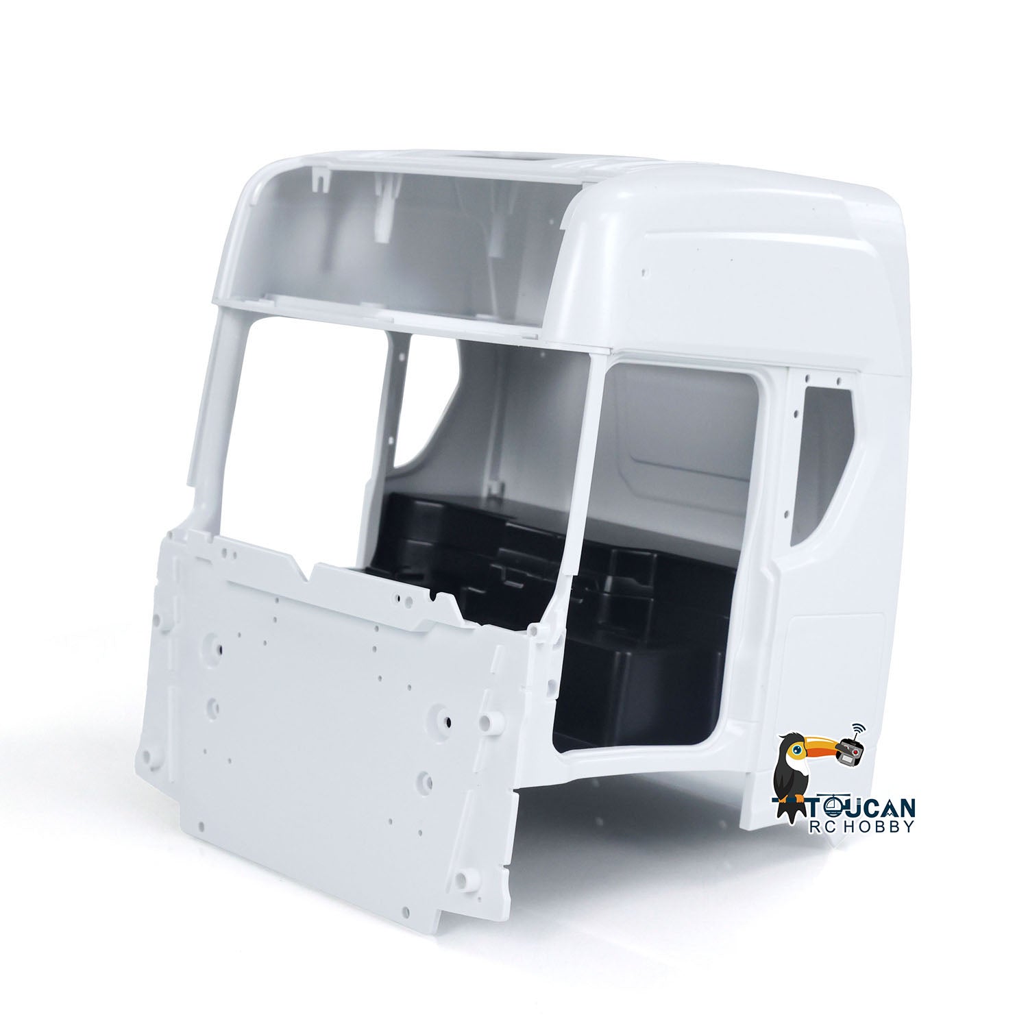 1/14 Scale 770S Plastic Cabin Kit for RC Tractor Truck - Unpainted Openable Shell - Remote Control Dumper Car Spare Parts - Perfect for RC Model Building, DIY Projects & Truck Simulation Scenes