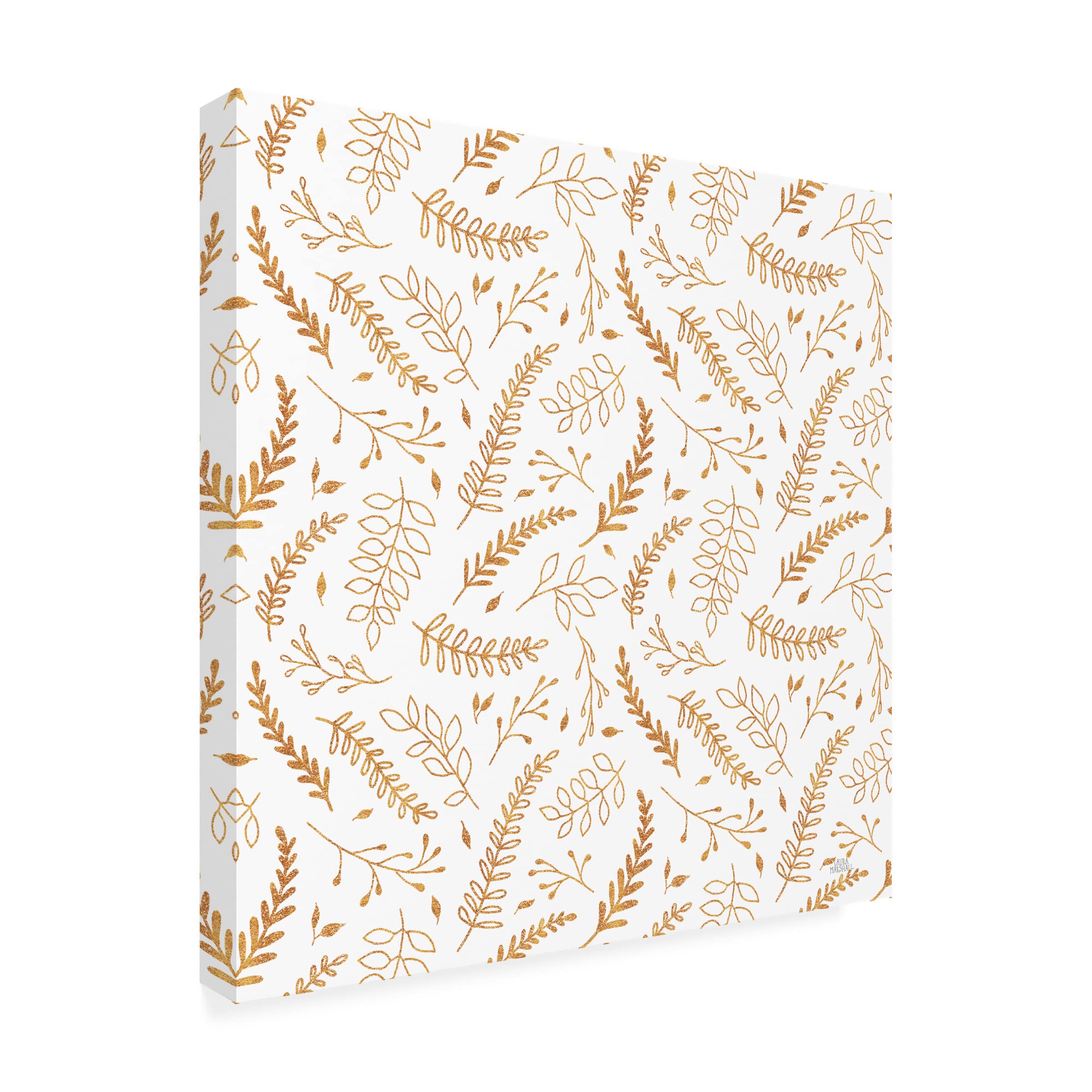 Laura Marshall 'Spring Blooms Pattern XIIA' Floral Canvas Wall Art - Perfect for Living Room, Bedroom & Office Decor