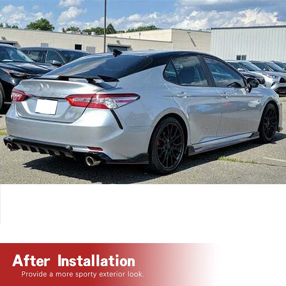 ABS Gloss Black Rear Trunk Spoiler for 2018-2020 Toyota Camry LE SE XLE XSE (8th Gen) - Boot Wing Lip Spoiler - Enhances Style & Aerodynamics - Perfect for Car Enthusiasts & Custom Upgrades