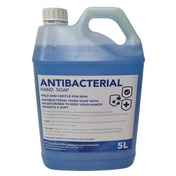 Antibacterial Hand Soap Refill 5 Liters (1.32 Gallon) - Kills 99.9% Germs | For Home, Kitchen, Office & Public Restrooms | Moisturizing & Gentle on Skin