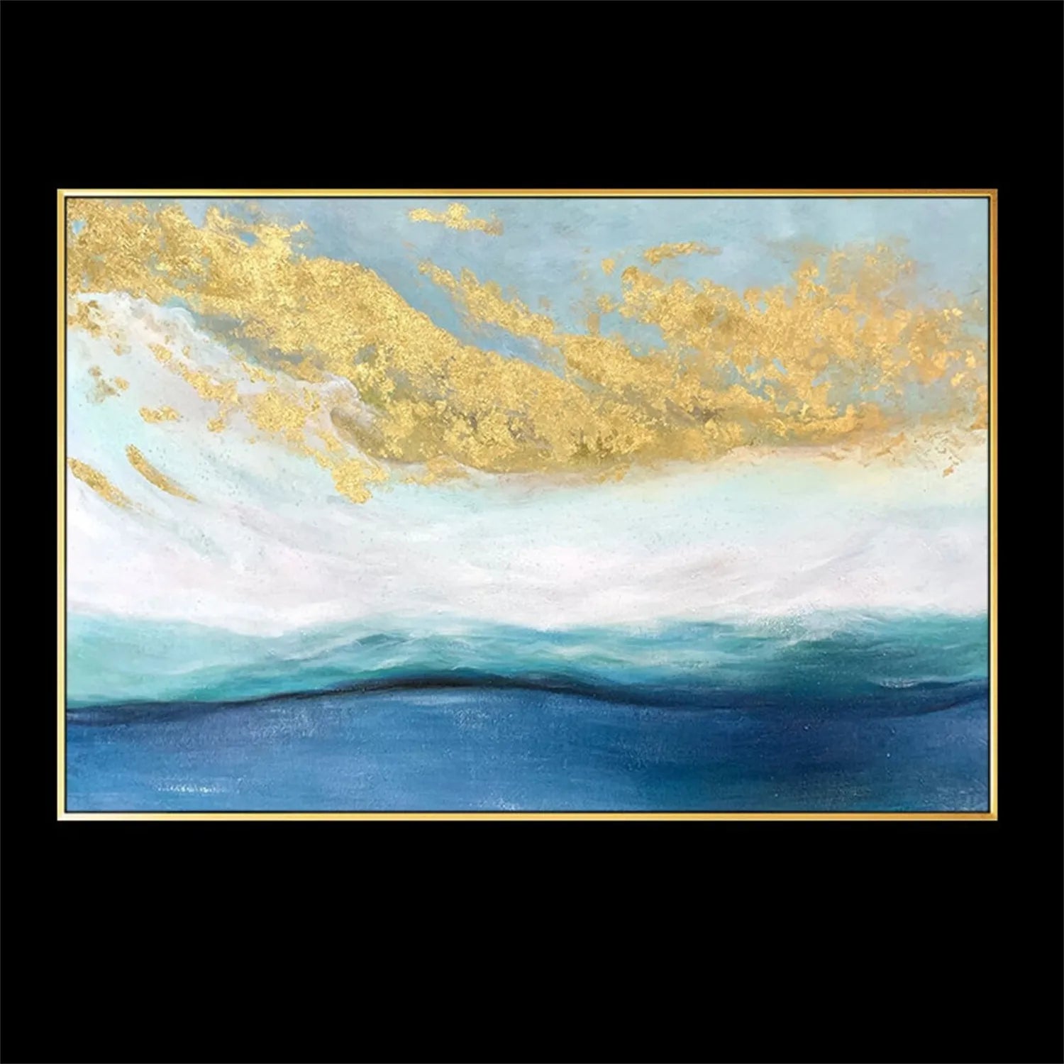 Ocean and Sky Painting #OS 177 - Handmade Wall Art for Home & Office Decor - Perfect for Living Room, Bedroom or Office