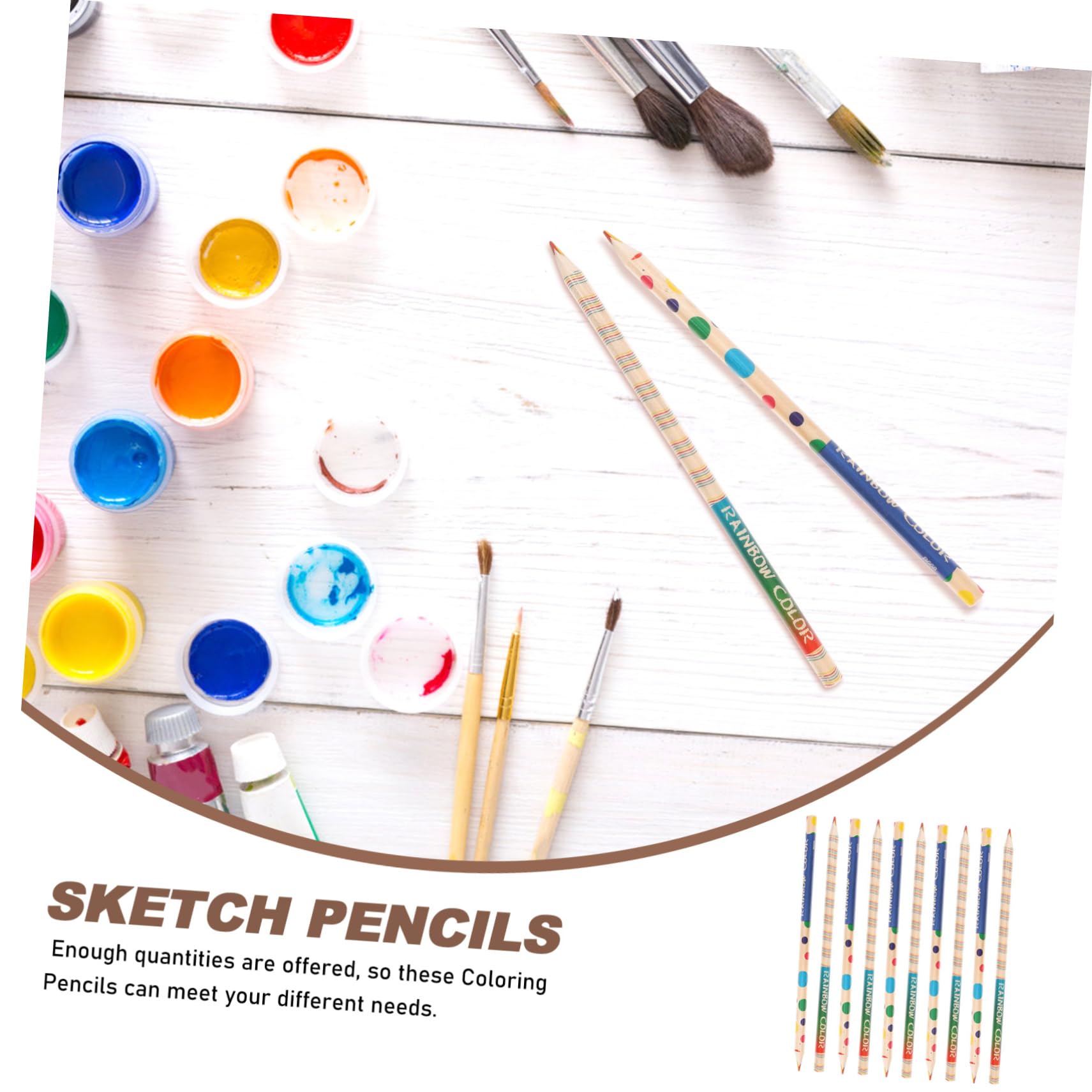 NUOBESTY 10-Pack Bulk Classroom Pencils - Aesthetic Sketching Pencils for Adults, Artists & Students - Perfect for Drawing, Writing, School Supplies & Office Use
