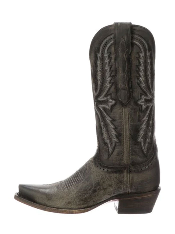 Lucchese Women's MARCELLA Western Boots in Anthracite Grey - Stylish Cowgirl Boots for Riding, Country Fashion & Everyday Wear (Model M5066.S54)