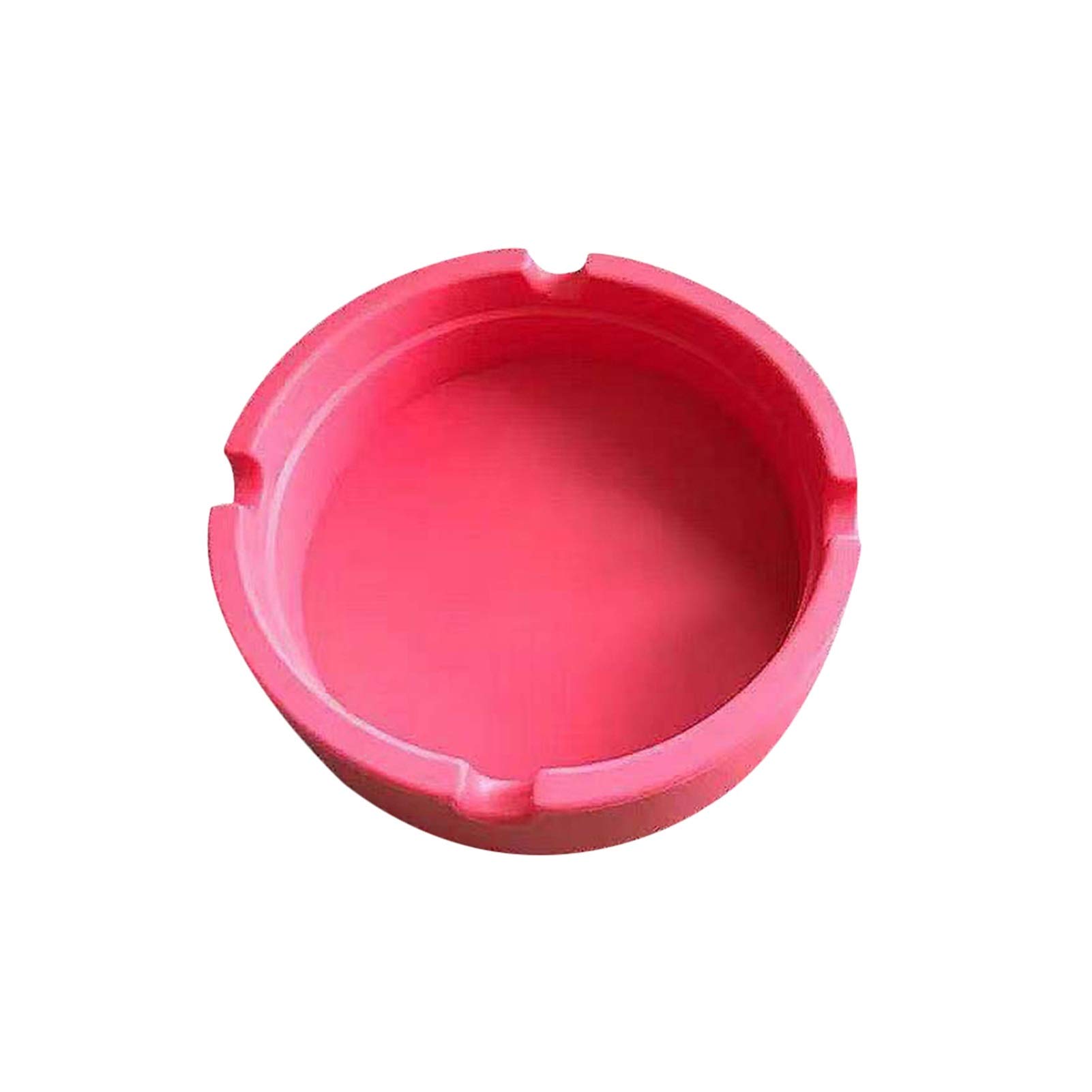 Heat-Resistant Silicone Ashtray - Soft Round Cigarette Holder & Ash Tray Plate (Blue) for Indoor/Outdoor Smoking Areas, Patio, and Travel Use
