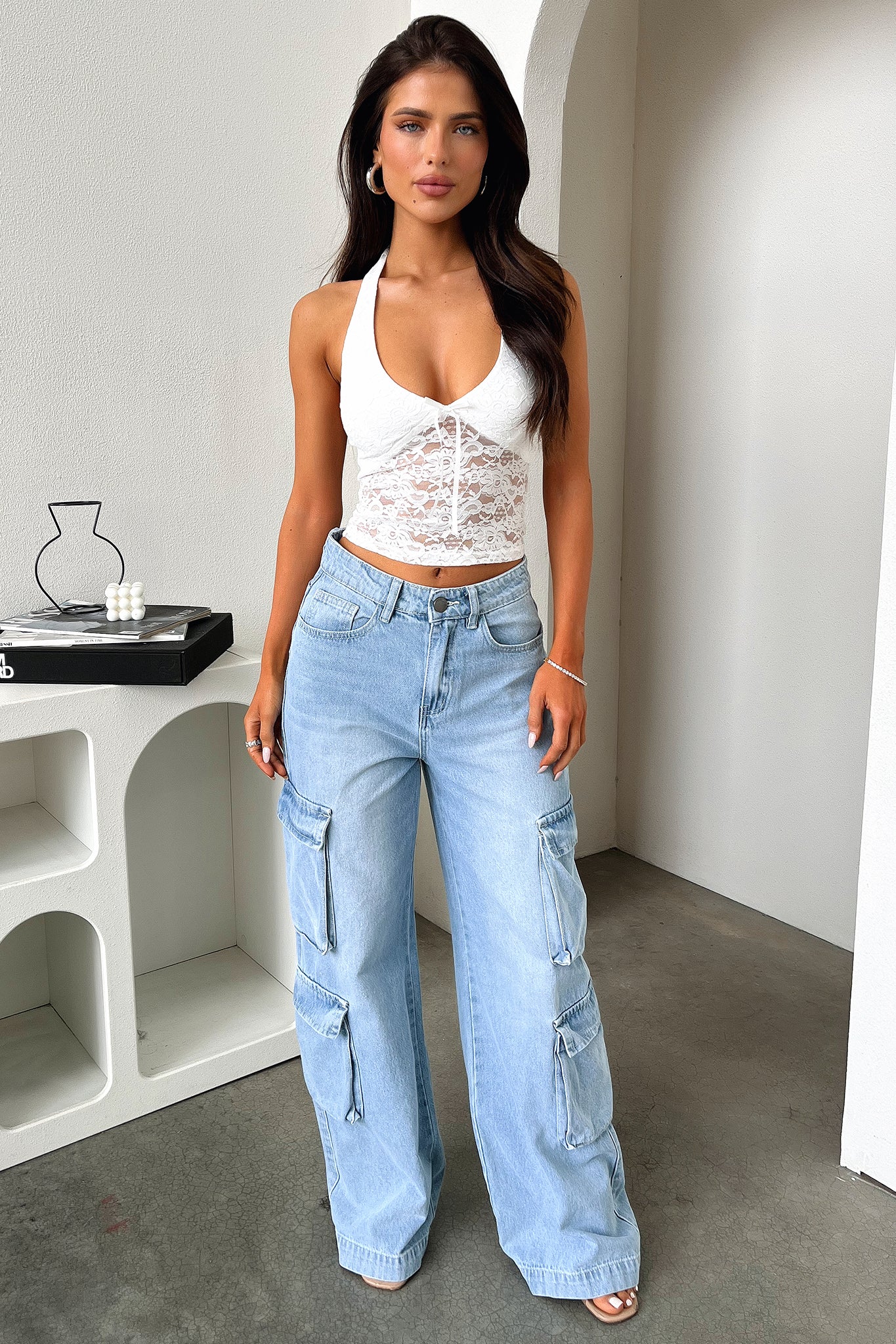Abigail Top Women's White Blouse - Perfect for Office Wear, Casual Outfits & Summer Fashion