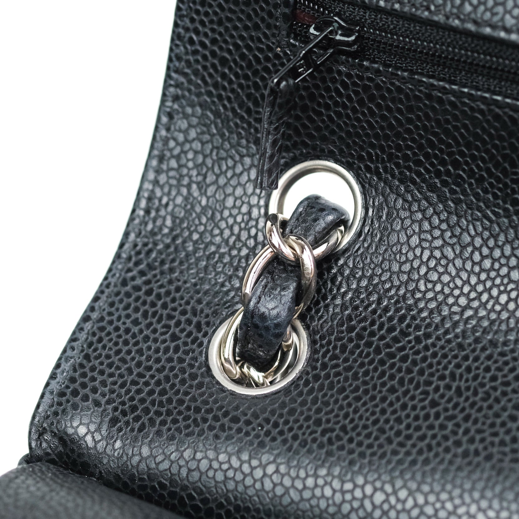 Chanel Caviar Quilted Jumbo Double Flap Bag Black with Silver Hardware - Luxury Designer Handbag for Women, Perfect for Parties, Work & Special Occasions
