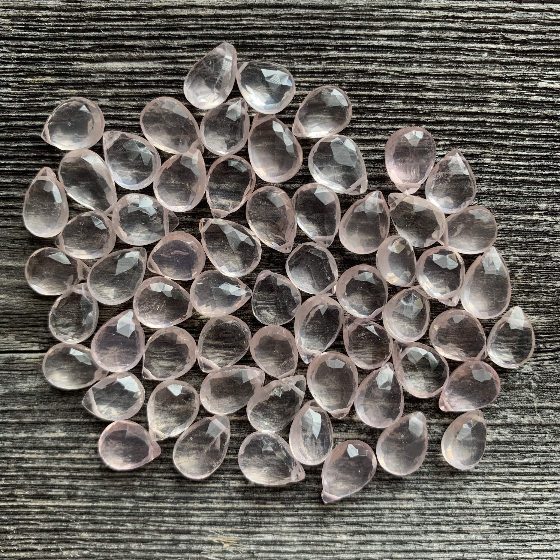 Rose Quartz Teardrop Necklace - Natural Gemstone Choker for Women | Healing Crystal Jewelry for Meditation, Yoga & Spiritual Gifts