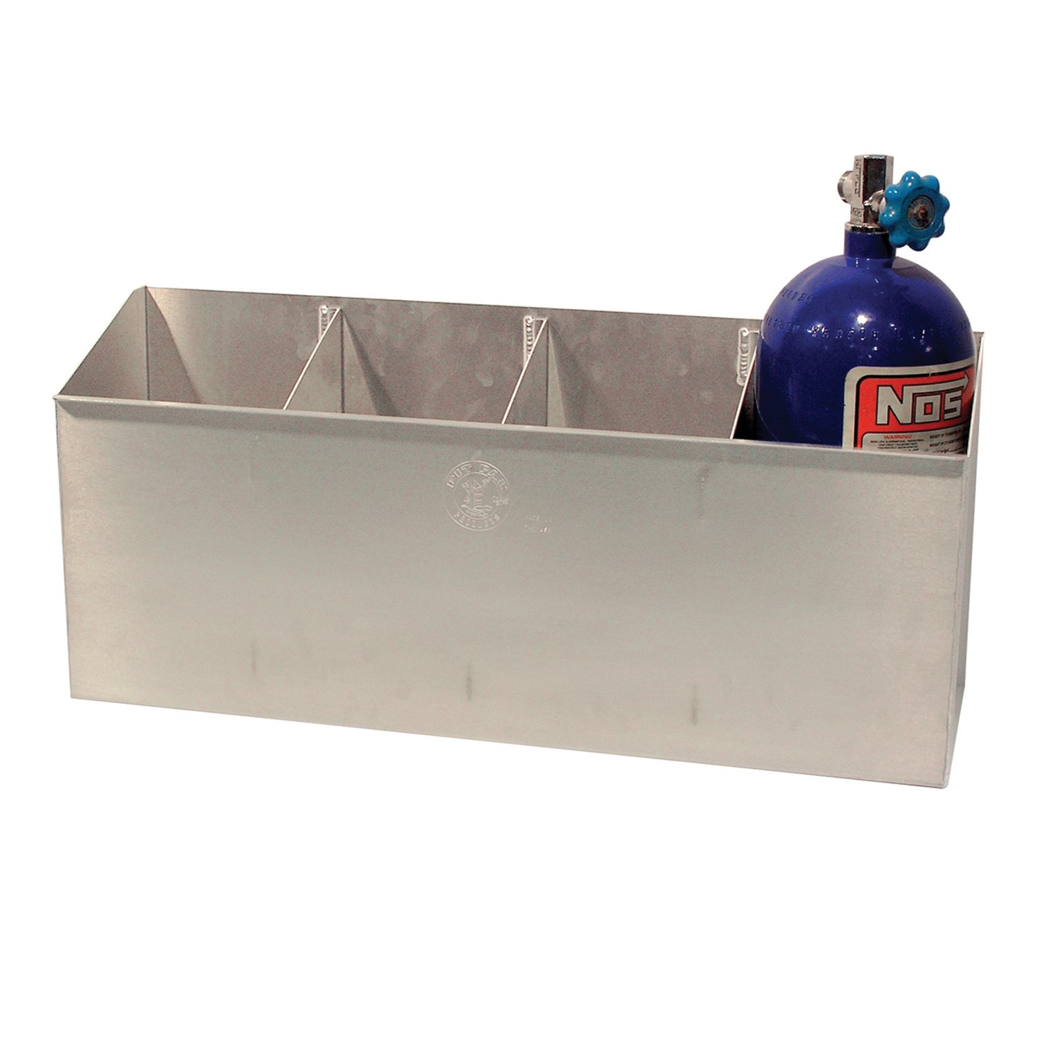 Pit Pal Products 251 4-Bottle Nitrous Oxide Bottle Rack - Heavy Duty Storage Organizer for Racing, Automotive & Performance Shops
