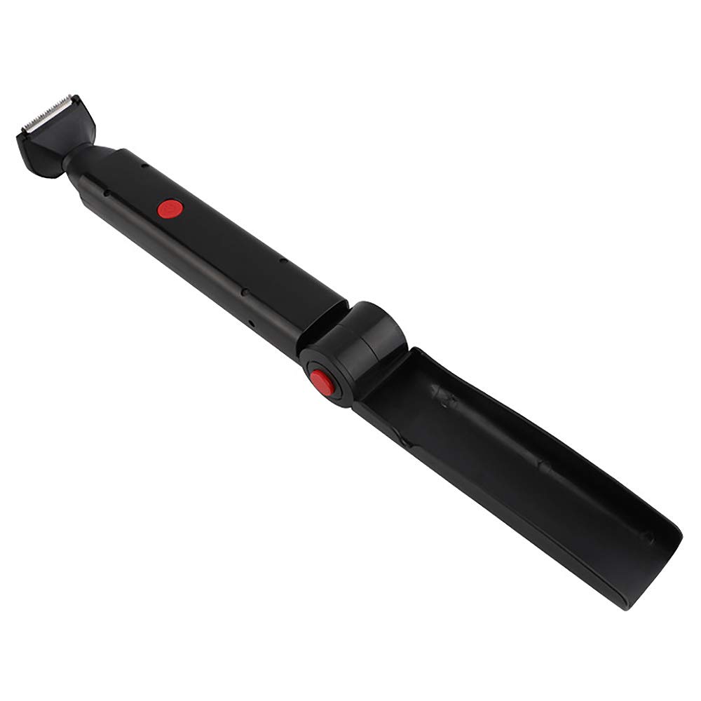 Electric Back Hair Trimmer for Men - USB Rechargeable & Folding Double-Sided Body Groomer - Safe & Painless Back Hair Removal Shaver - Perfect for Home, Gym & Travel Use