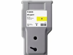 Canon Pfi-207Y 300ml Yellow Ink Cartridge for Large Format Printers | High-Quality Graphic Arts Printing Supplies | Perfect for Posters, Banners & Professional Artwork