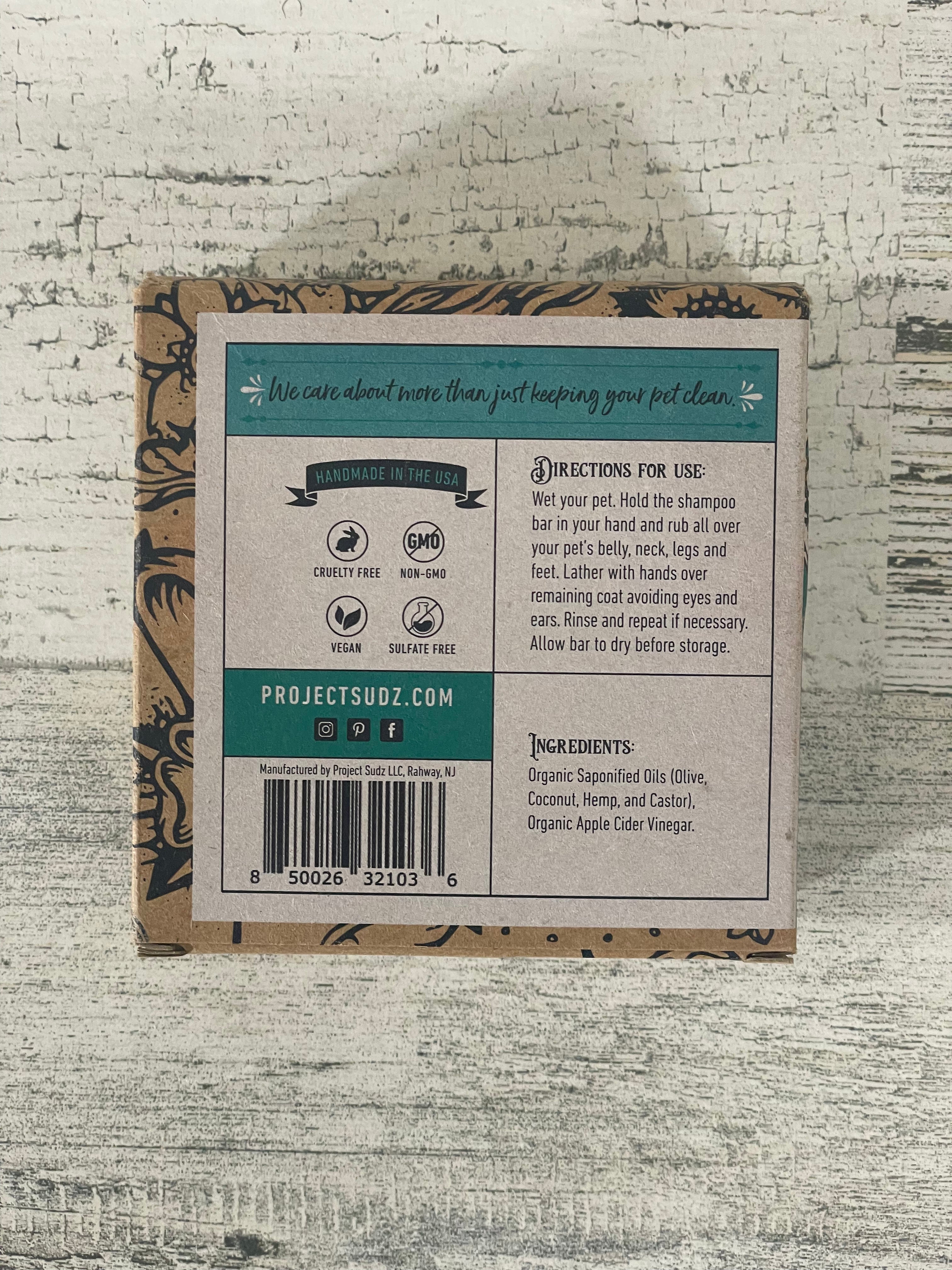 Organic Conditioning Bar for Hair - Natural Vegan Shampoo Bar with Shea Butter & Coconut Oil - Perfect for Travel, Camping & Zero Waste Lifestyle