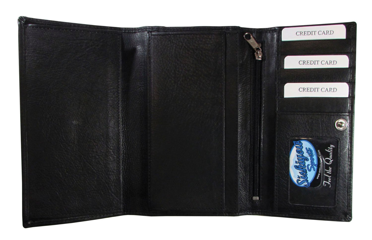 Siskiyou Sports NHL Genuine Leather Women's Wallet - Stylish & Durable Ladies Billfold for Hockey Fans - Perfect for Game Day, Shopping & Everyday Use