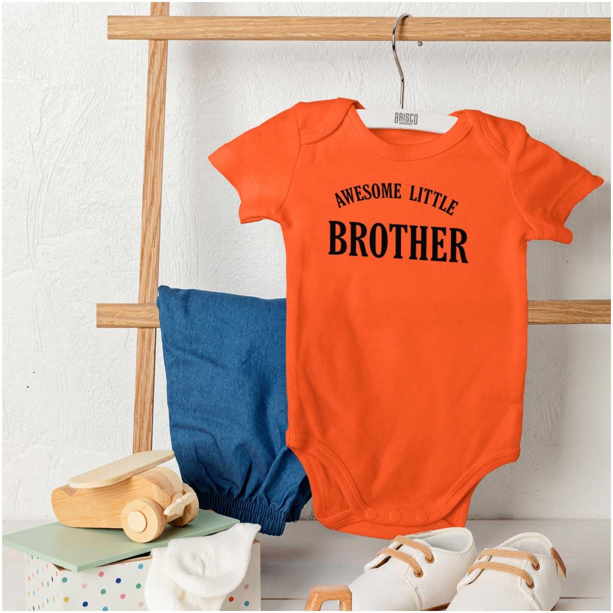 Brisco Brands Baby Bodysuit Jumper for Boys - Cute Sibling Outfit for Little Brothers | Perfect for Family Photos, Birthday Gifts & Everyday Wear