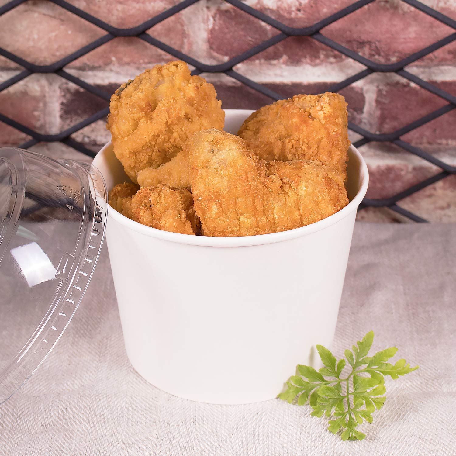 32oz (600 Count) White Paper Soup Bowls for Hot & Cold Food - Disposable Bowls for Soup, Noodles, Pasta, Snacks - Perfect for Restaurants, Catering, Parties, Picnics (C-KDP32W)
