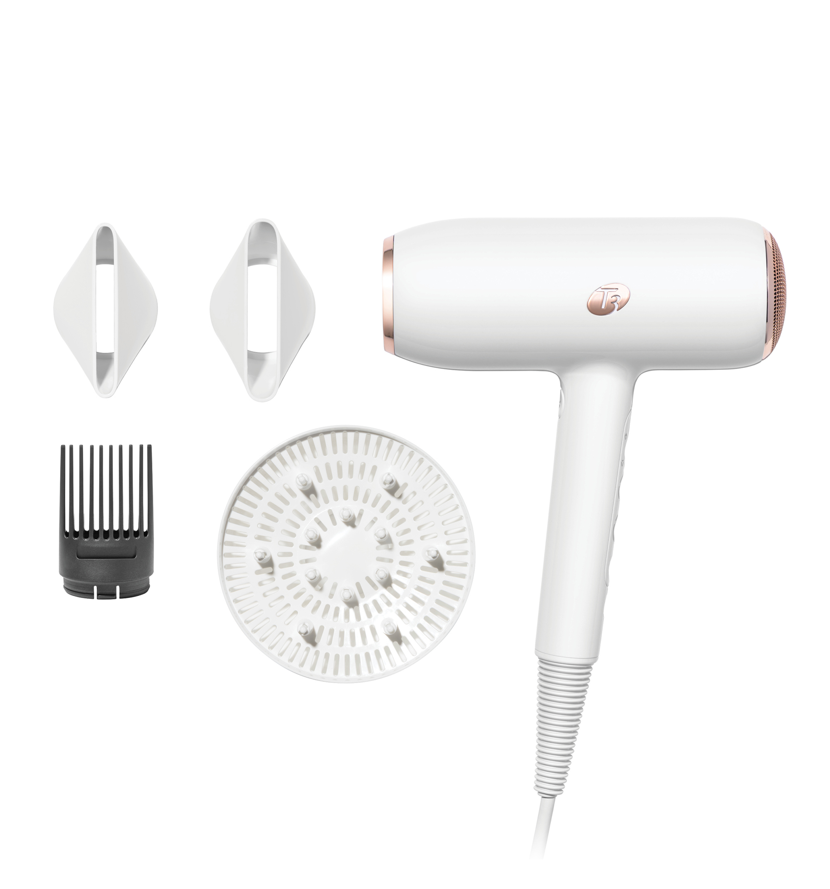 T3 Featherweight StyleMax Hair Dryer - Professional Ionic Blow Dryer for Fast Drying & Frizz Control - Perfect for Home, Salon & Travel Use