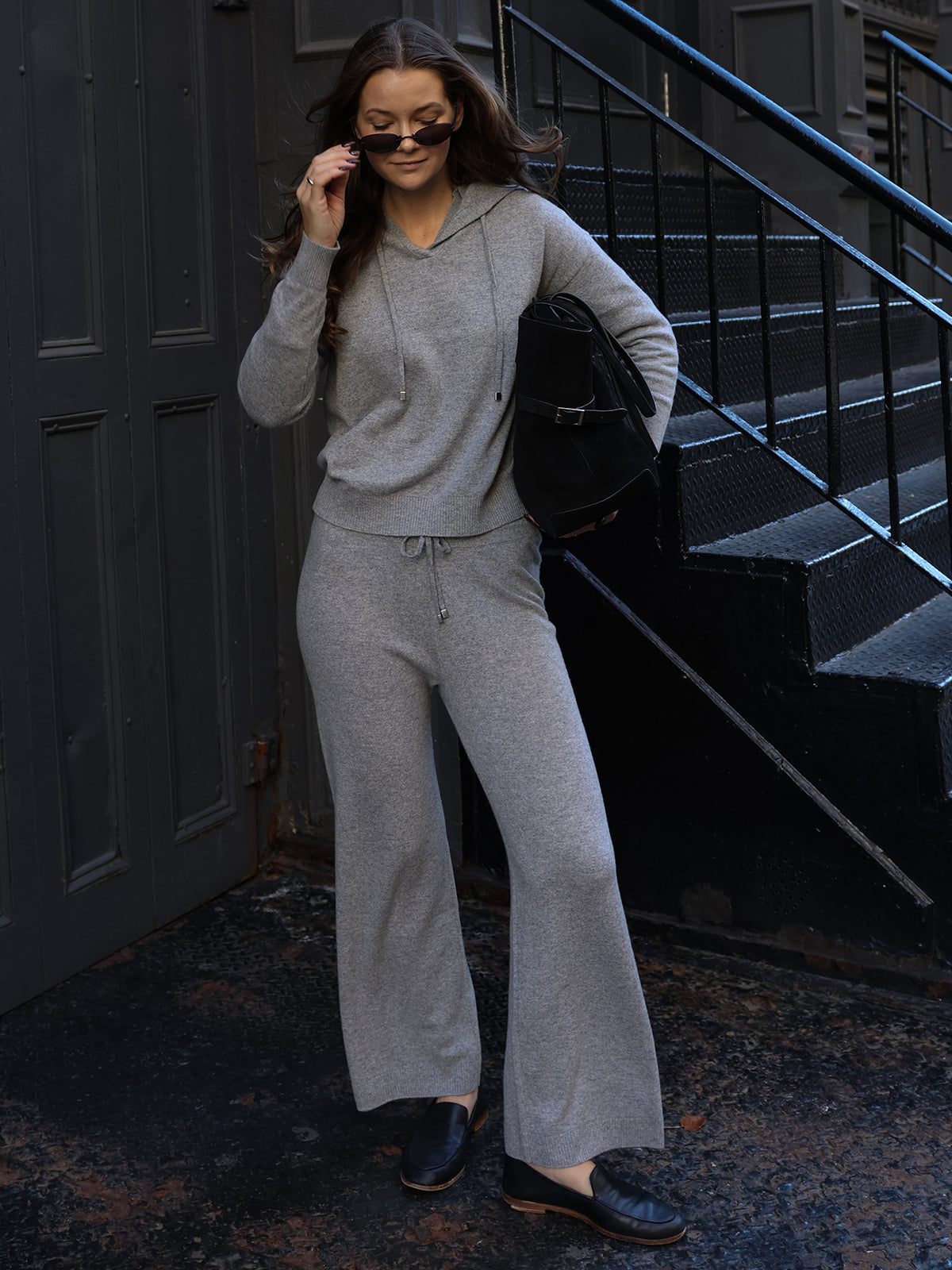 Willow Cashmere Straight Leg Pants for Women - Soft & Comfortable Winter Trousers - Office, Travel & Casual Wear