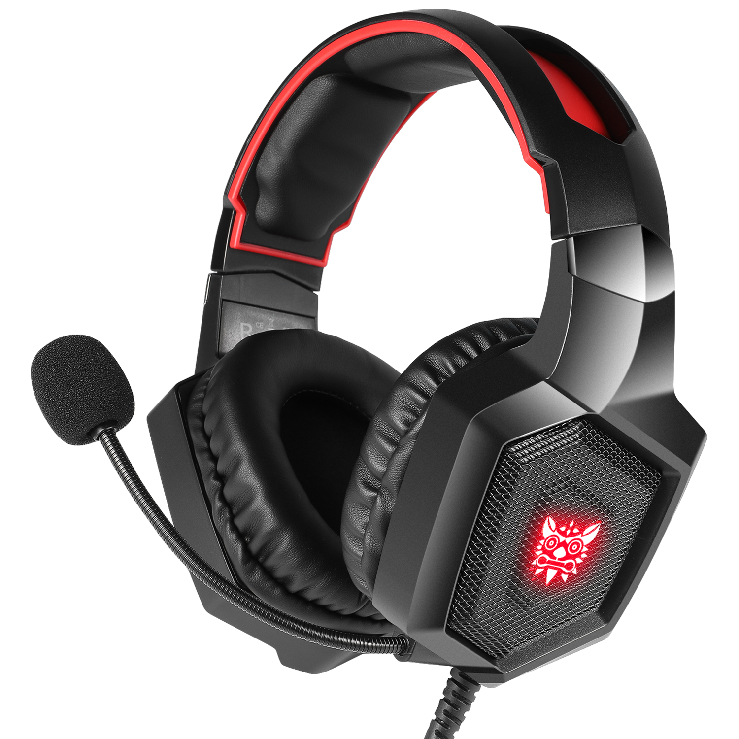 ONIKUMA K8 Wired Stereo Gaming Headset with Microphone & RGB LED Lights - Noise Cancelling Over-Ear Headphones for PC, PS4, Xbox, Nintendo Switch Gaming & Streaming