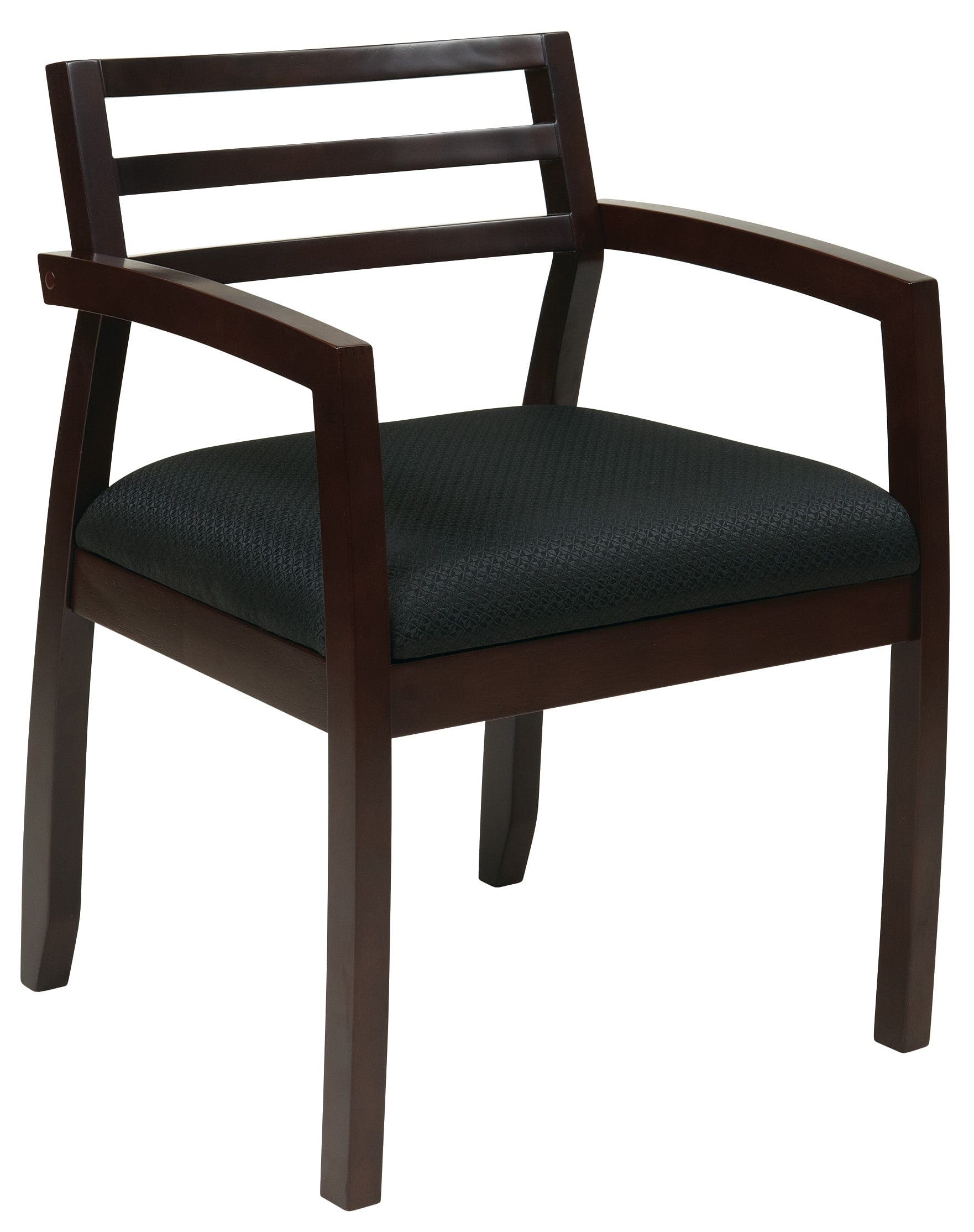 Espresso Finish / Black Fabric Seat