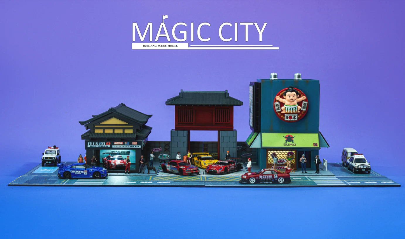 1:64 Scale NISMO Showroom & Sumo Hall Diecast Model Car - Collectible Miniature for Display, Racing Enthusiasts, and Japanese Culture Fans