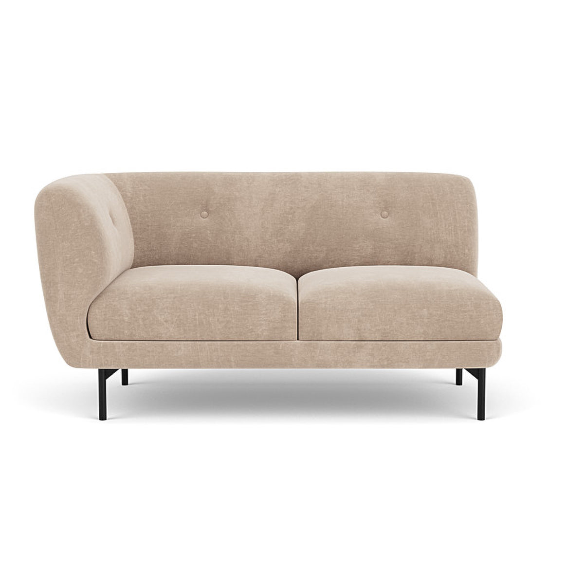 Alfred Fabric Left 2 Seater Modular Sofa - Modern L-Shaped Sectional Couch for Living Room, Lounge & Small Spaces - Comfortable & Stylish Home Furniture