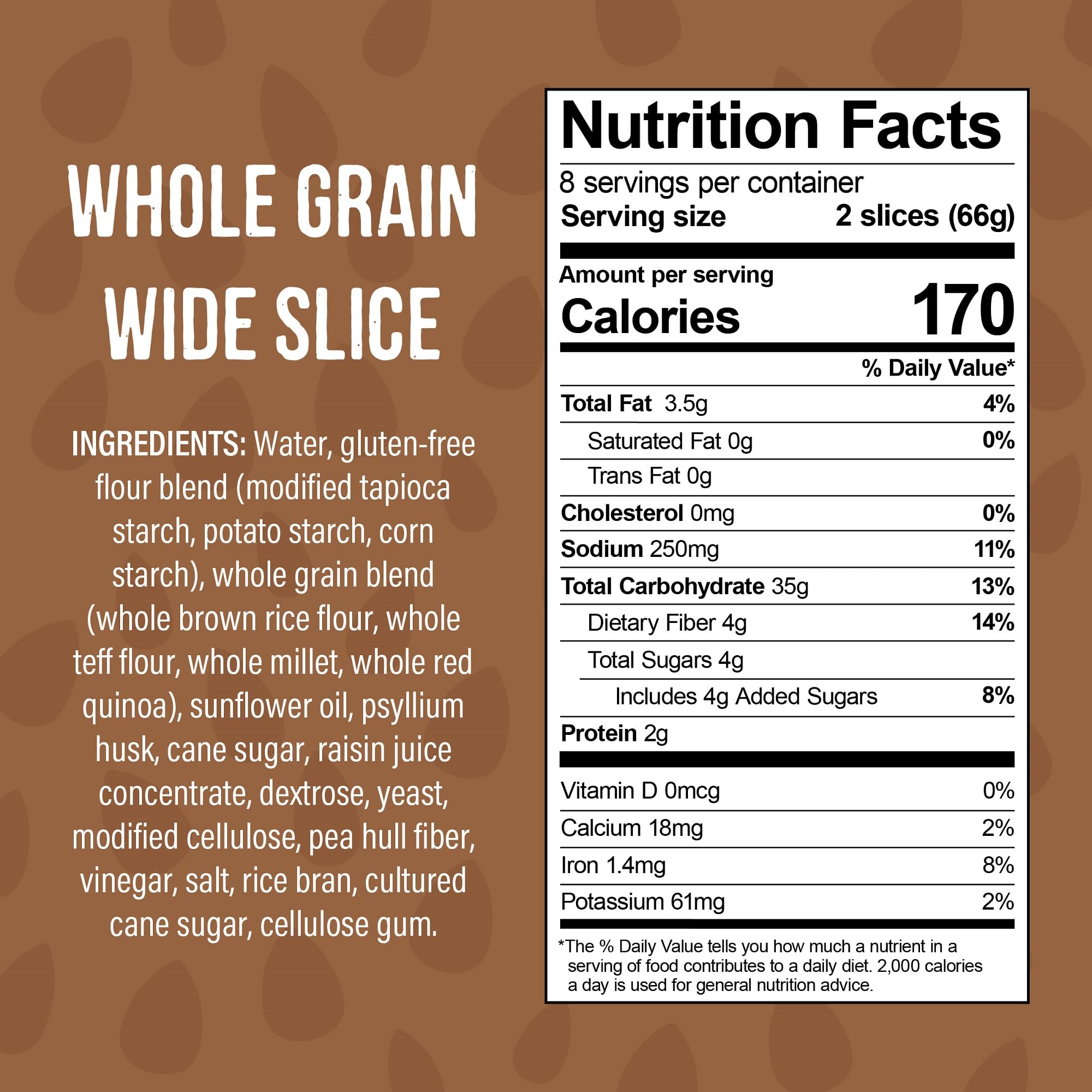 Little Northern Bakehouse Wide Sliced White Gluten Free Bread - Vegan, Non-GMO, Allergy Friendly Whole Grain Bread (8 Pack, 20 oz Each) | Perfect for Sandwiches, Toast & Healthy Snacks