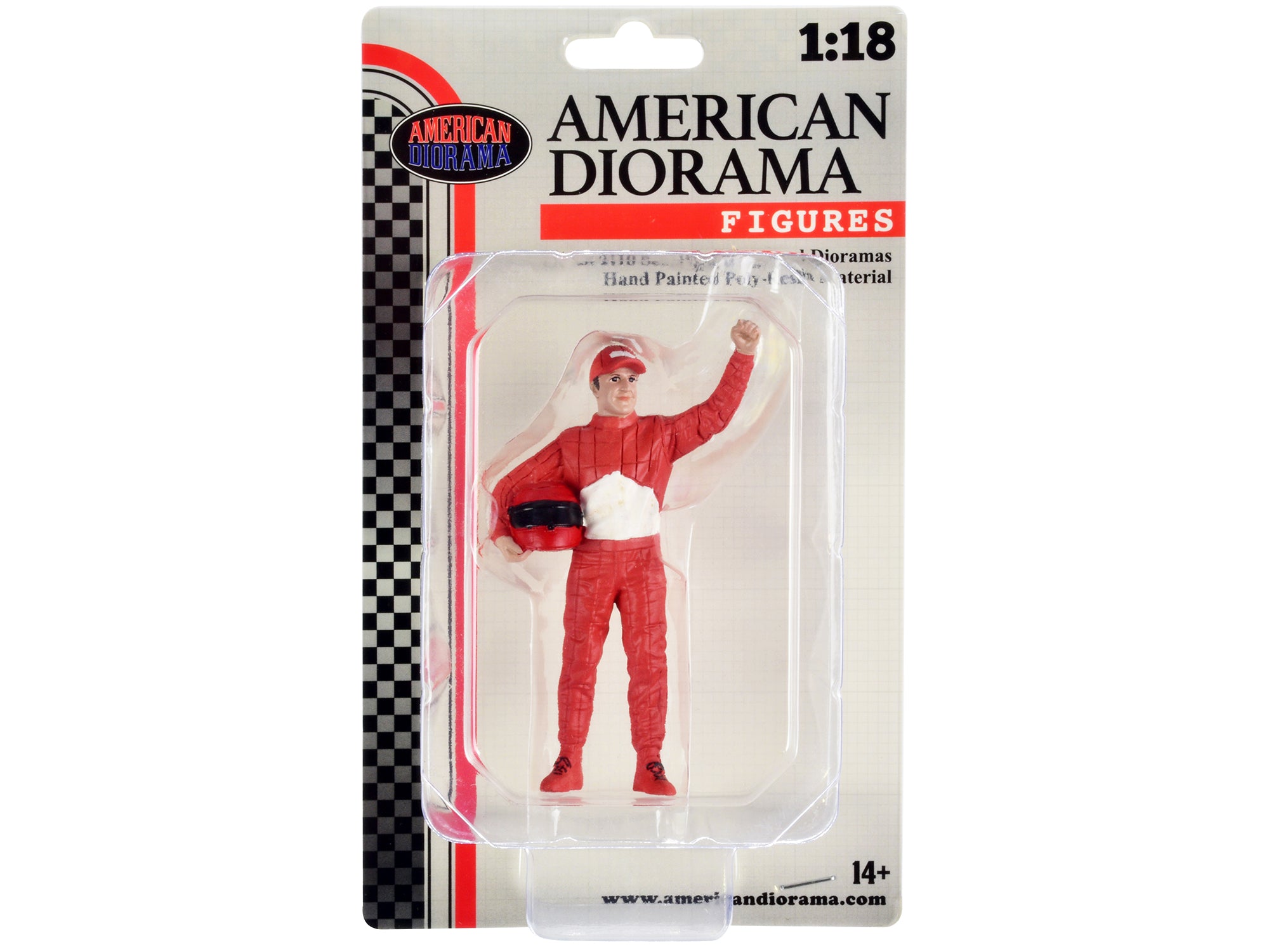 1/18 Scale Racing Legends 90's Figure B by American Diorama - Perfect for Model Car Displays & Collector Scenes