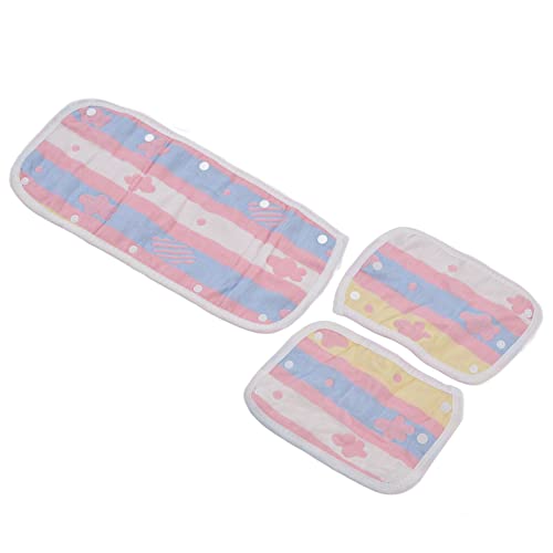 Soft Cotton Baby Stroller Seat Belt Cover - Delicate & Comfortable Infant Car Seat Strap Protector for Travel, Shopping & Daily Use (Pink Clouds Design) - Perfect for Newborns, Toddlers & Airplane Rides