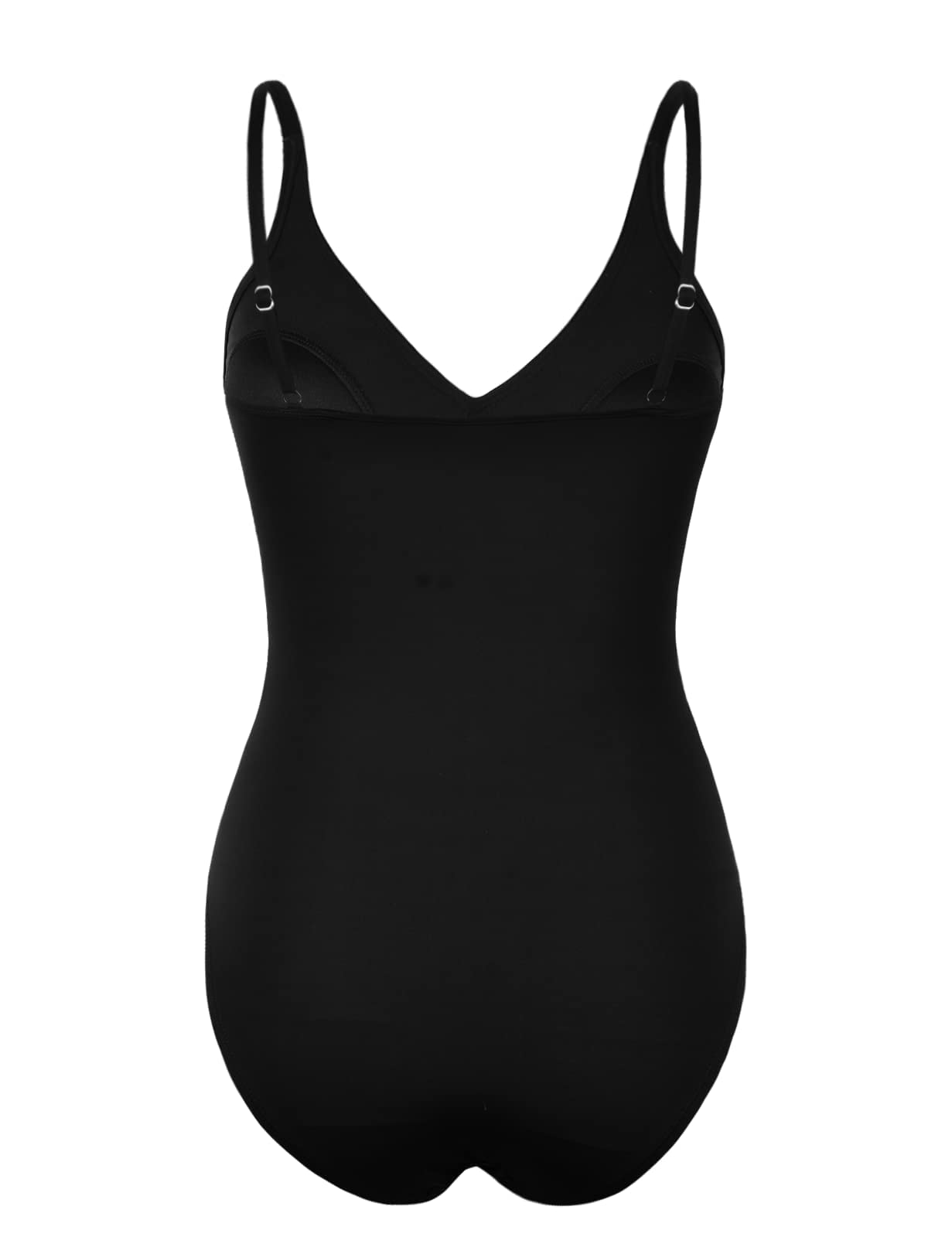 Mycoco Women's Tummy Control One Piece Swimsuit - V Neck Ruched Design Slimming Bathing Suit for Beach, Pool & Vacation