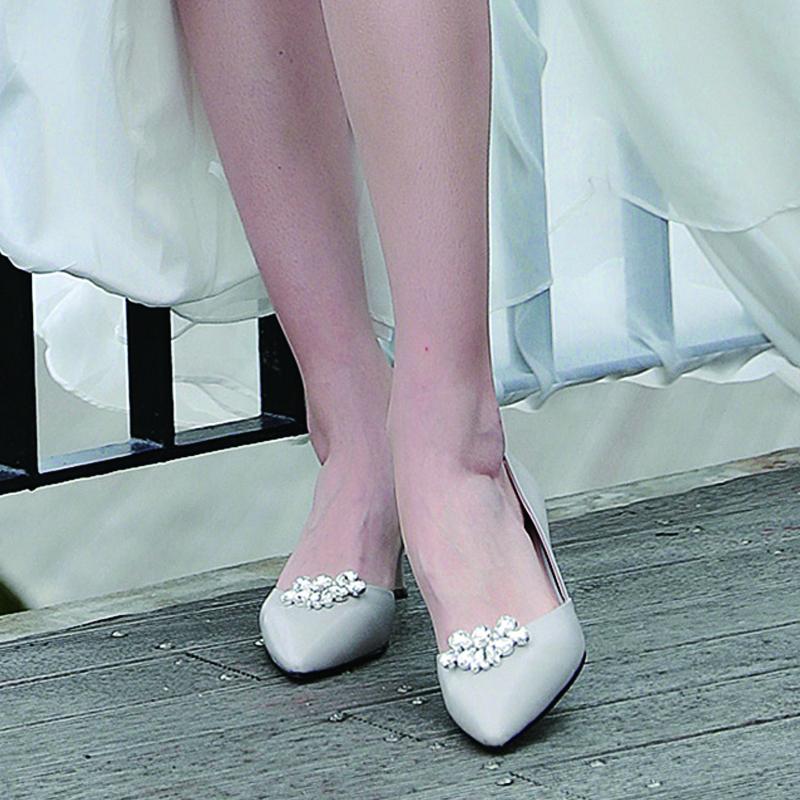 1 Pair Luxury Rhinestone Detachable Wedding Shoes Buckle - Elegant Bridal Accessory for Weddings, Prom & Special Occasions