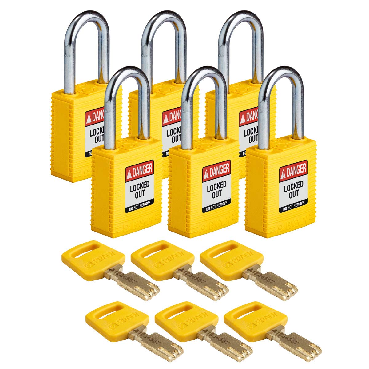 Brady SafeKey Lockout Padlock - 1.5