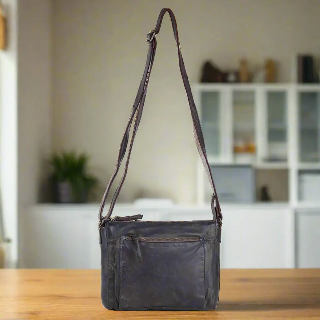 MET Crossbody Organizer Leather Bag for Women - Slim RFID Blocking Wallet Purse with Multiple Card Slots - Perfect for Travel, Shopping & Everyday Use