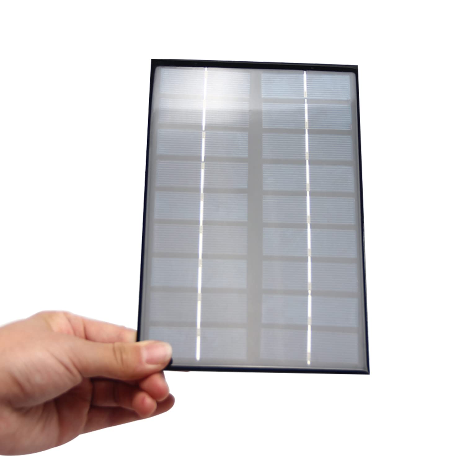 Fielect 9V 3W Mini Solar Panel Charger - High Efficiency Polysilicon Solar Epoxy Cell - DIY Solar System Kit (195x125mm) - Perfect for Outdoor Camping, RV, Boat & Emergency Power Backup