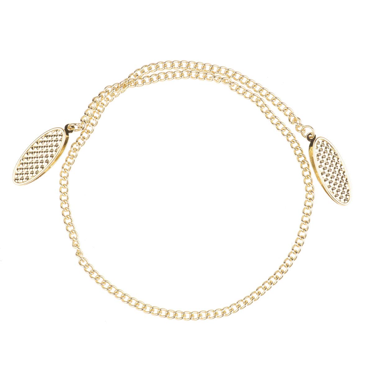 Durable Metallic Napkin Chain Bib Holder - Gold Alloy Napkin Clip for Table Setting, Party Decor, and Formal Dining Accessories